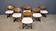 Vintage brutalist dining chairs, set of 6 - 1960s