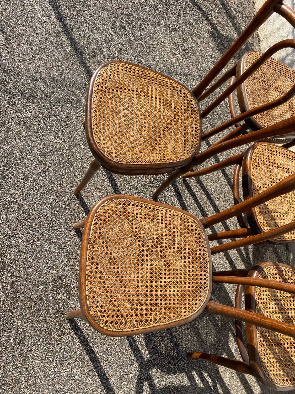 Set de 5 chaises fischel épingles
