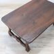 Solid Walnut Coffee Table, Italy, Early 20th Century, Restored