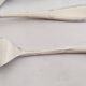 Oyster or dessert forks, ribbons, silver-plated metal