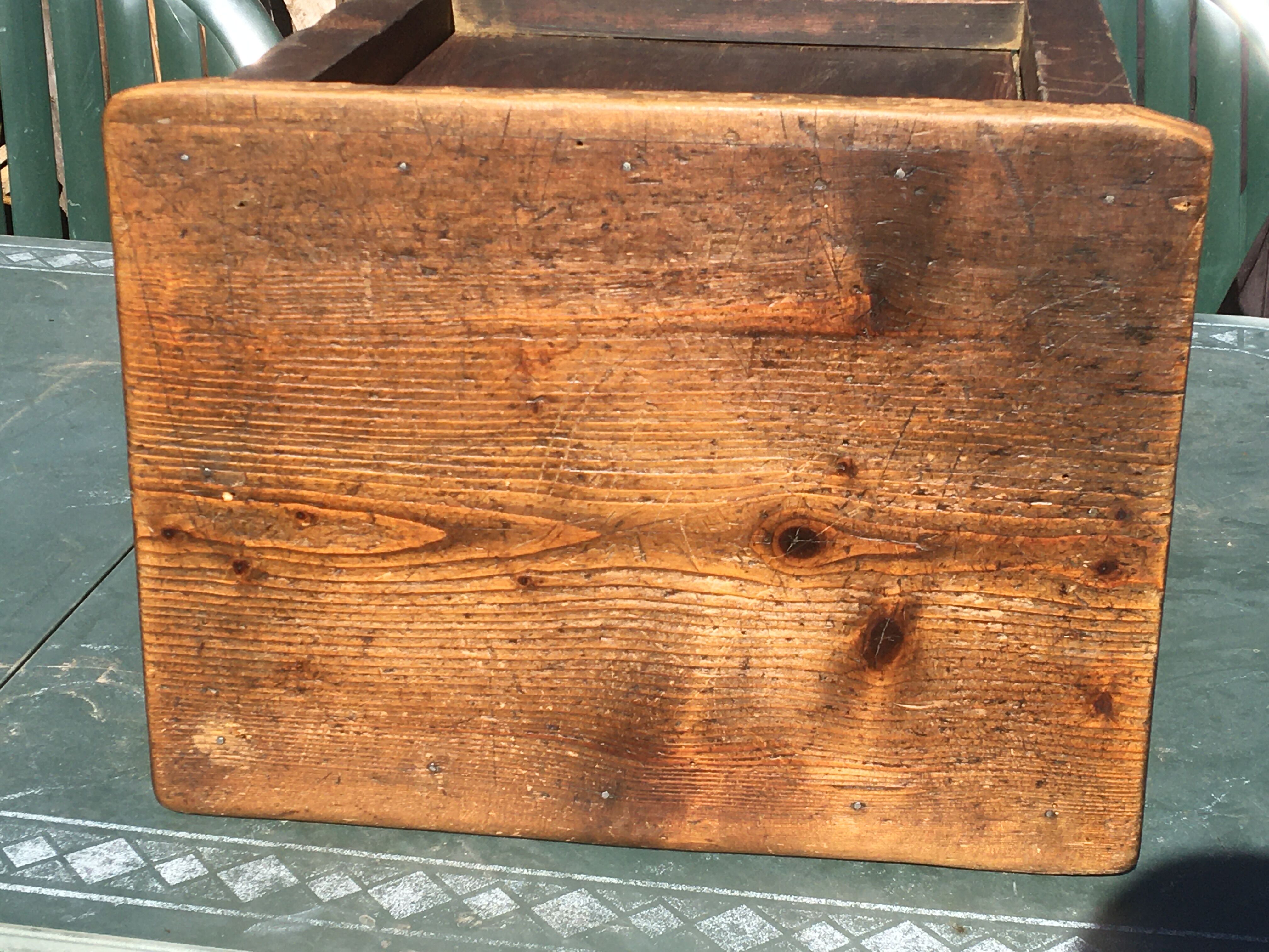 Wooden bedside table
