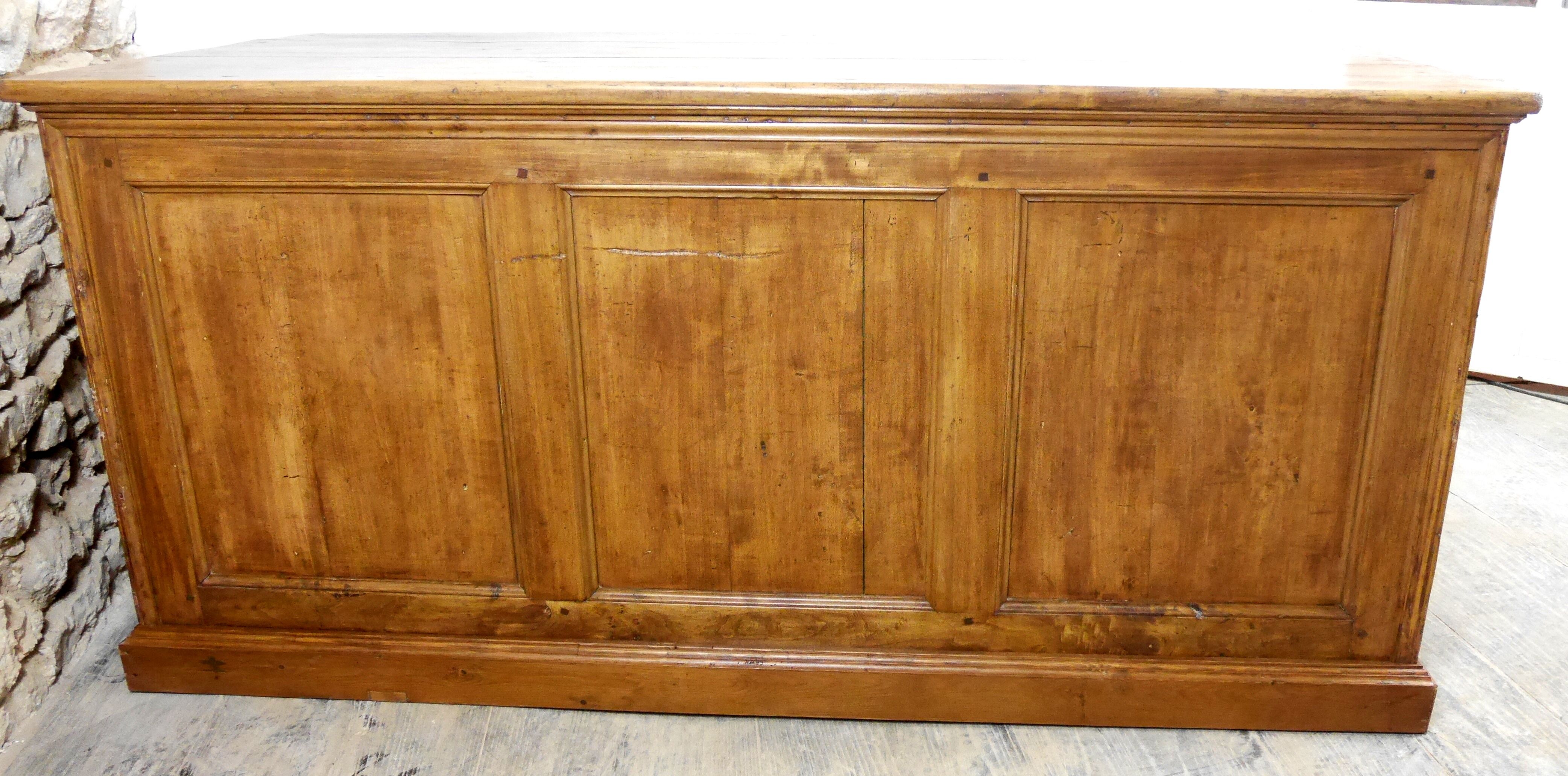 Old draper table store counter