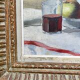 Framed still life by J. Aubry