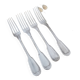 Set of 4 decorative forks with a rim