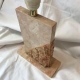 Pied de lampe en travertin
