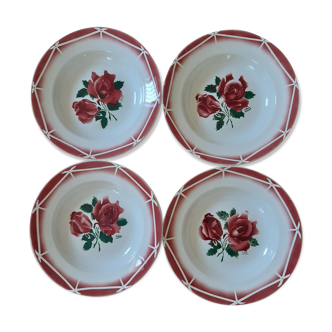 Assiettes creuses Digoin Sarreguemines