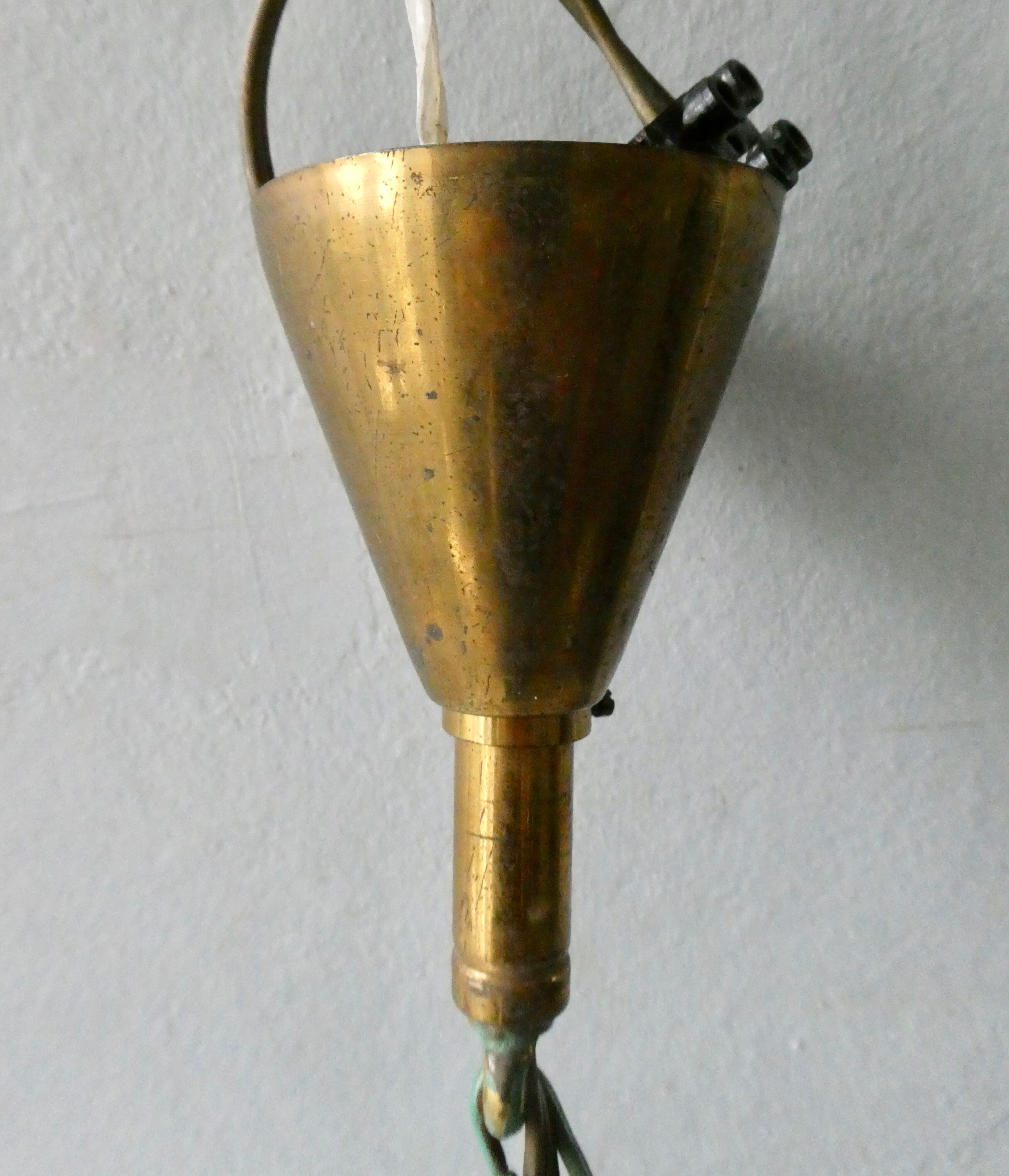 Green expanded metal suspension, 50s-60s