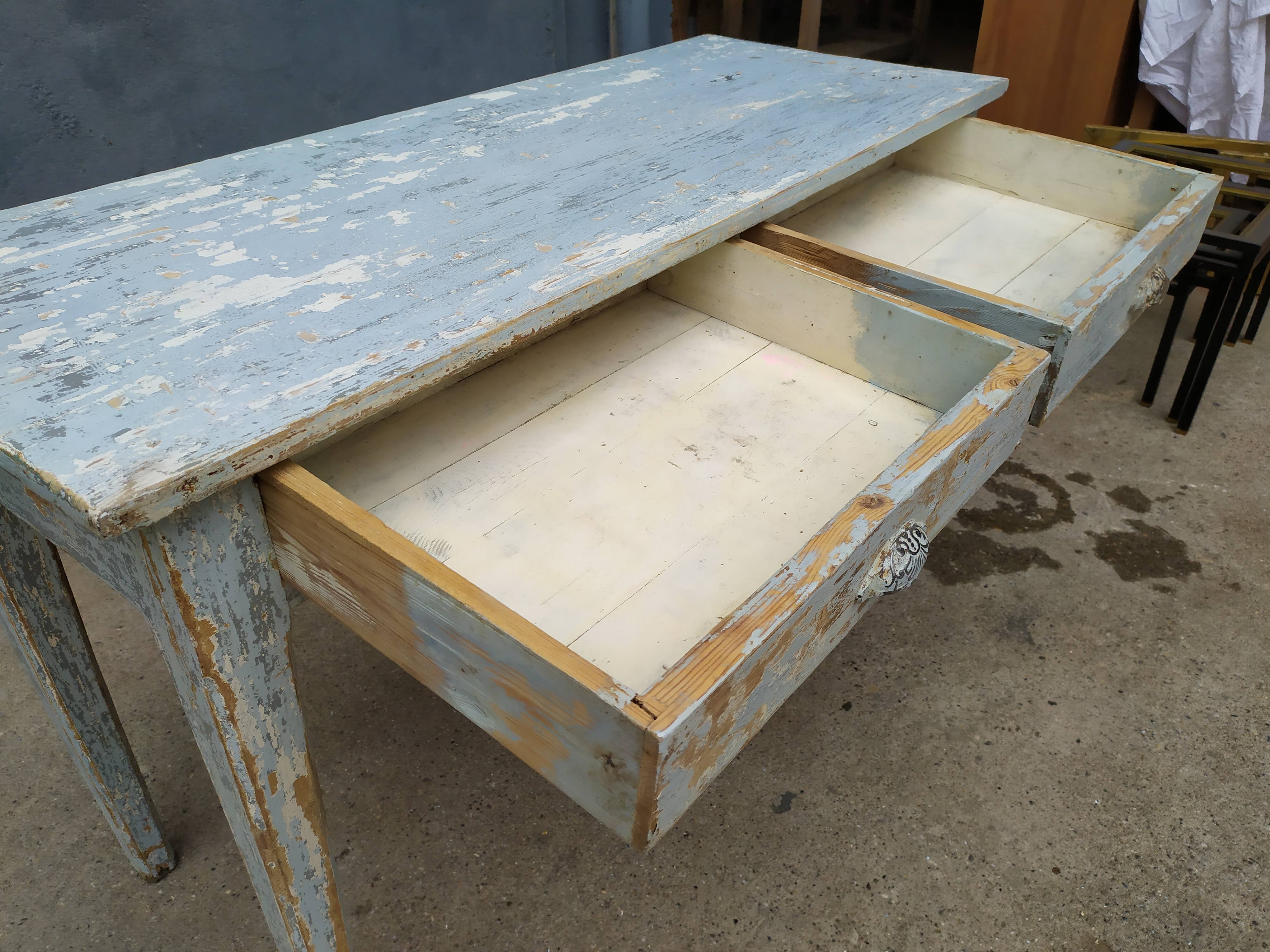 Rustic skated console table