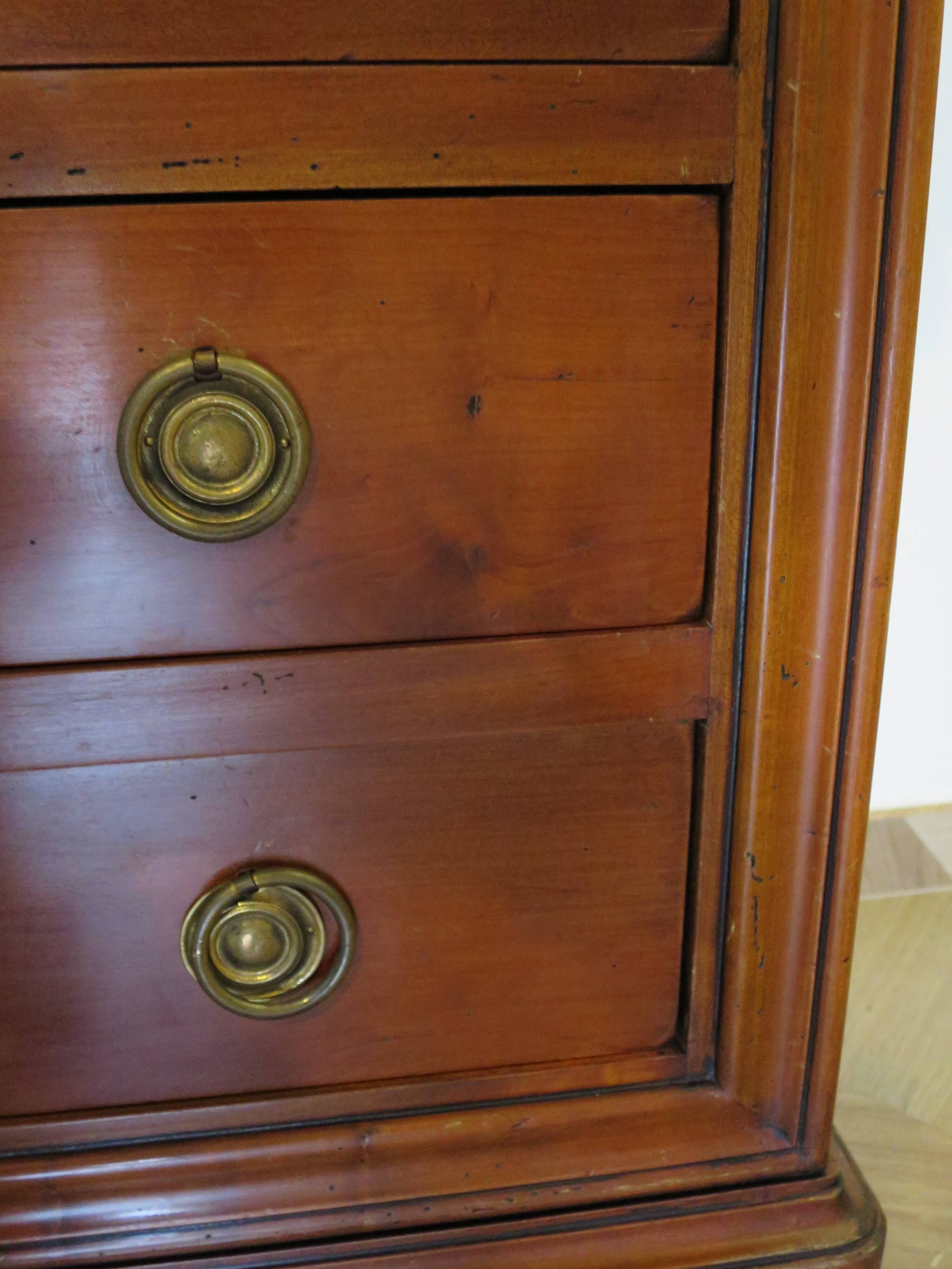 Fruit wood ogee chest of drawers - Louis Philippe style - 4 drawers - 1980s