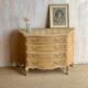 Louis XV provincial commode in solid oak – marquetry top