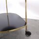 Ilse Möbel trolley met zwart wit formica vintage
