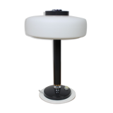 Mid-century rare black & white table lamp/ Napako, 1960's