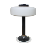Mid-century rare black & white table lamp/ Napako, 1960's