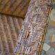 Chair long vintage rattan