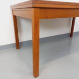 Vintage 60s Scandinavian style teak dining table with extensions