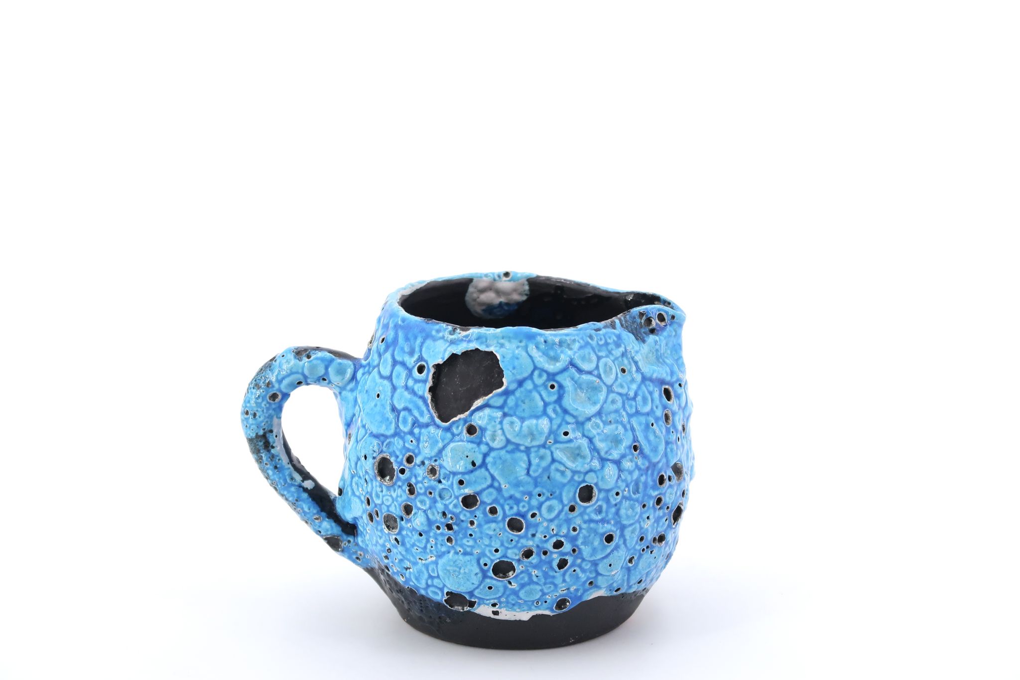 Pot à lait en céramique Emaux des glaciers, Atelier du Cyclope