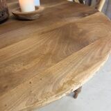 Large restored solid chestnut table