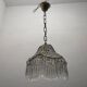 Small Crystal Brass Light Pendant 1960’s