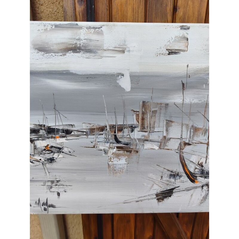 3 marine oil paintings by Robert Moifrai