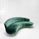Canapé courbé dans le style de Federico Munari, Italie, années 1950