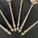 Tableware, suite of 6 small silver spoons early twentieth century