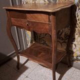 Side desk, Creative leisure table in varnished blond wood 1920