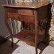 Side desk, Creative leisure table in varnished blond wood 1920