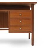 Teak desk with drawers, 1960s