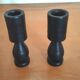 Pair of wooden candle holders design 60s 70s