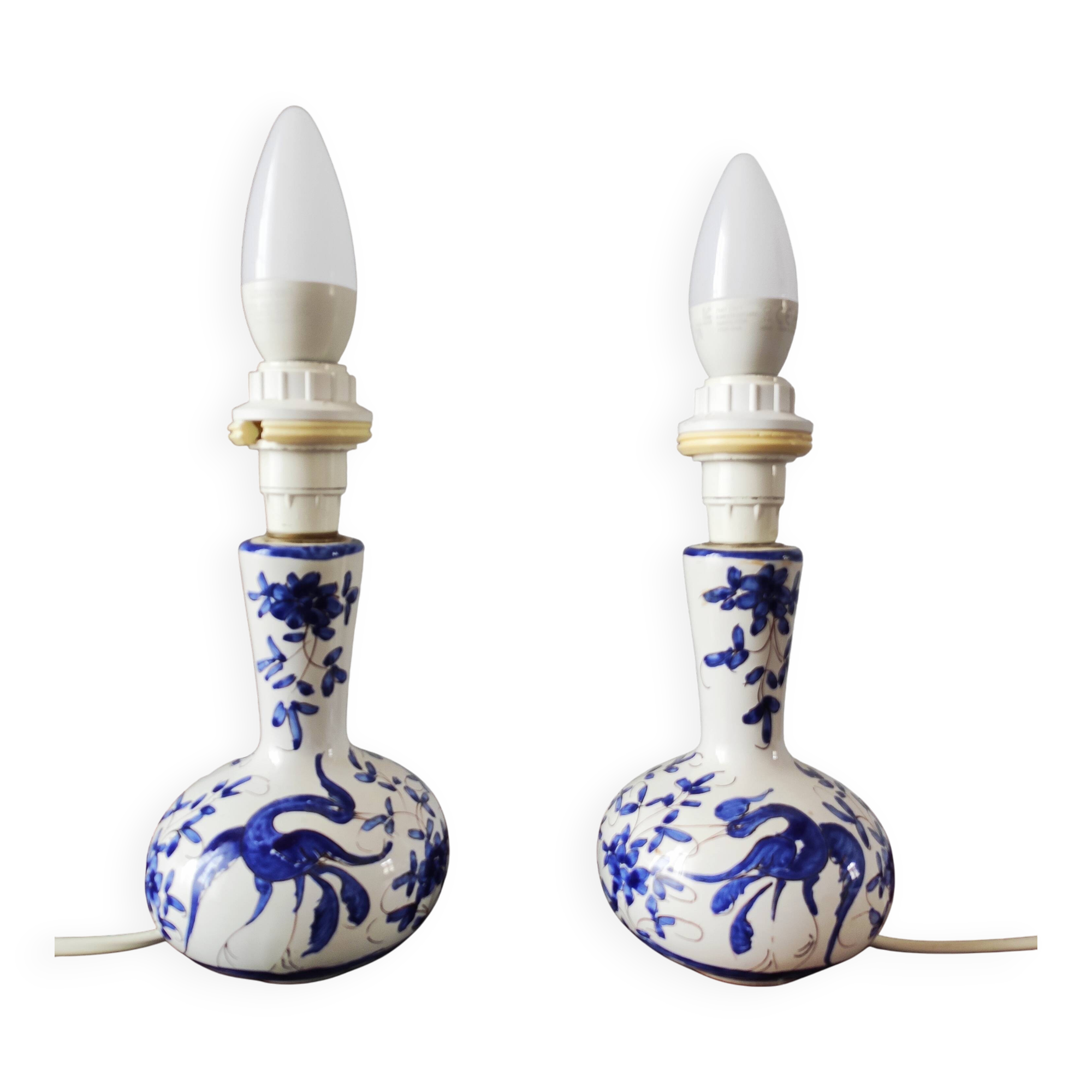 Pair of vintage lamp bases from Martres Tolosane