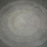Serge Lesage blue grey vintage round carpet 70s