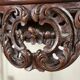 Louis XV style console in carved wood, grey Ardennes marble, 18th century