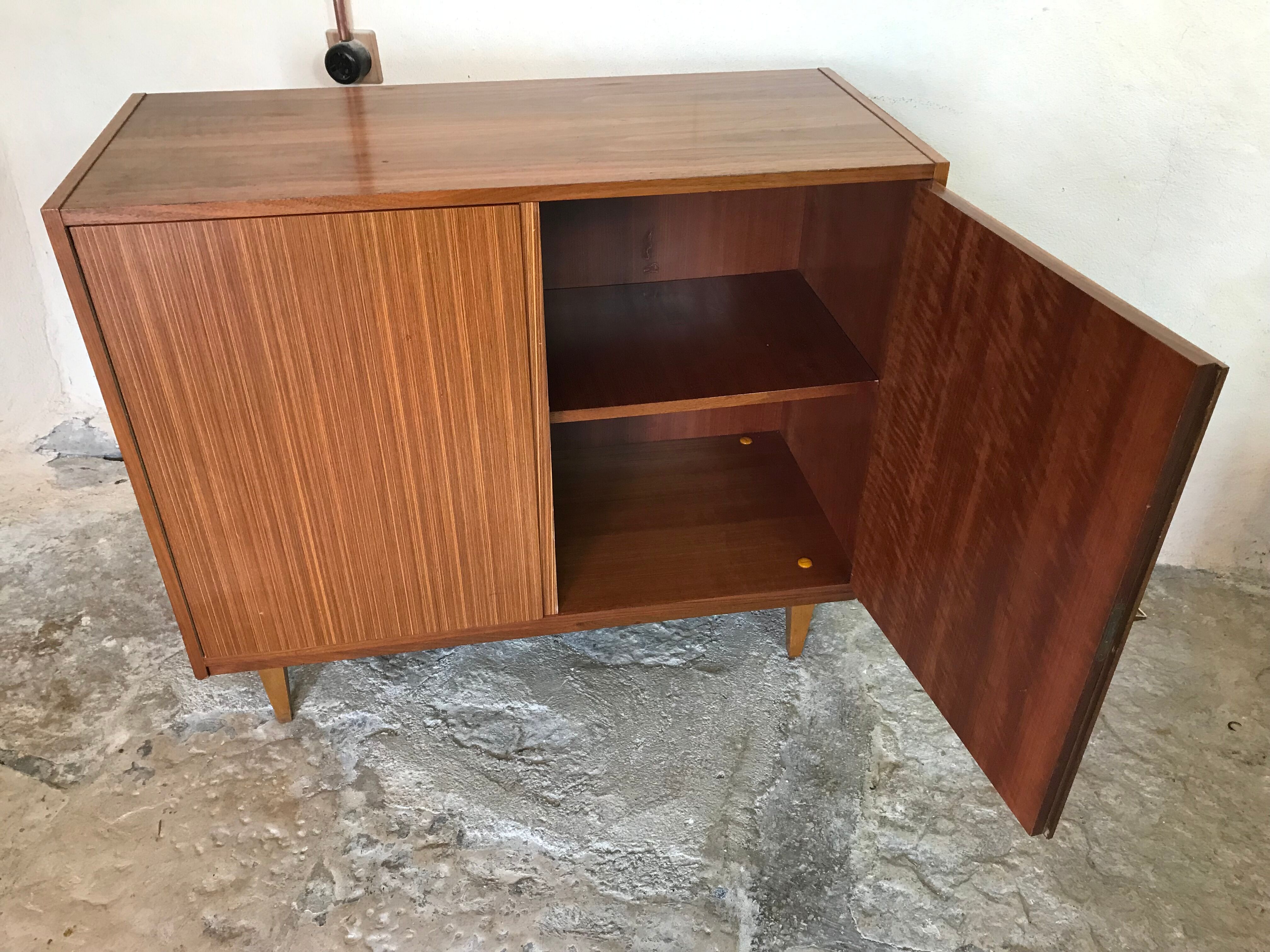 Vintage sideboard storage cabinet with two doors