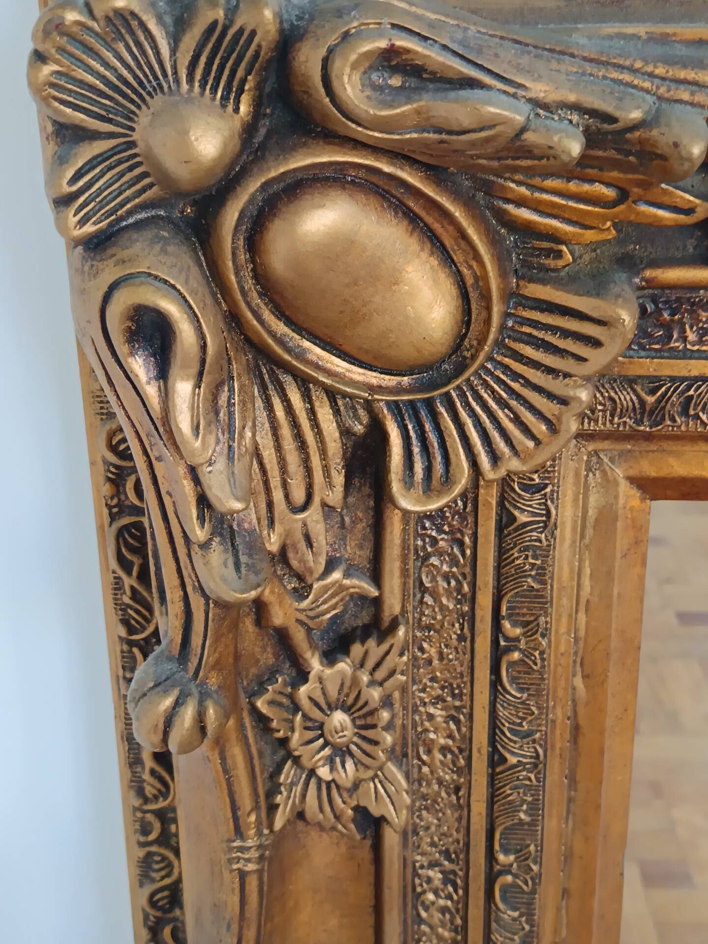 Baroque Louis XV Fireplace Mirror