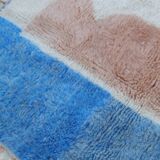 Tapis berbère bleu et beige