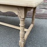Farmhouse table natural raw oak 50s