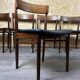 Set of 6 Henry Rosengren Hansen Model 39 Dining Chairs Rosewood