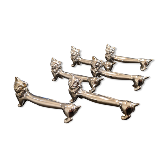 Set of 6 vintage knives holders