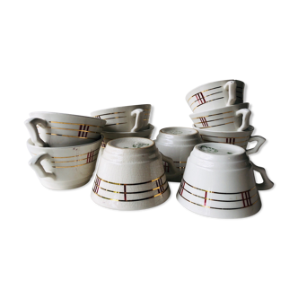 Service de 10 tasses à café Moulin des Loups