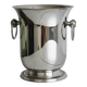 Vintage shiny metal champagne bucket