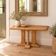 Small entrance bench in solid oak