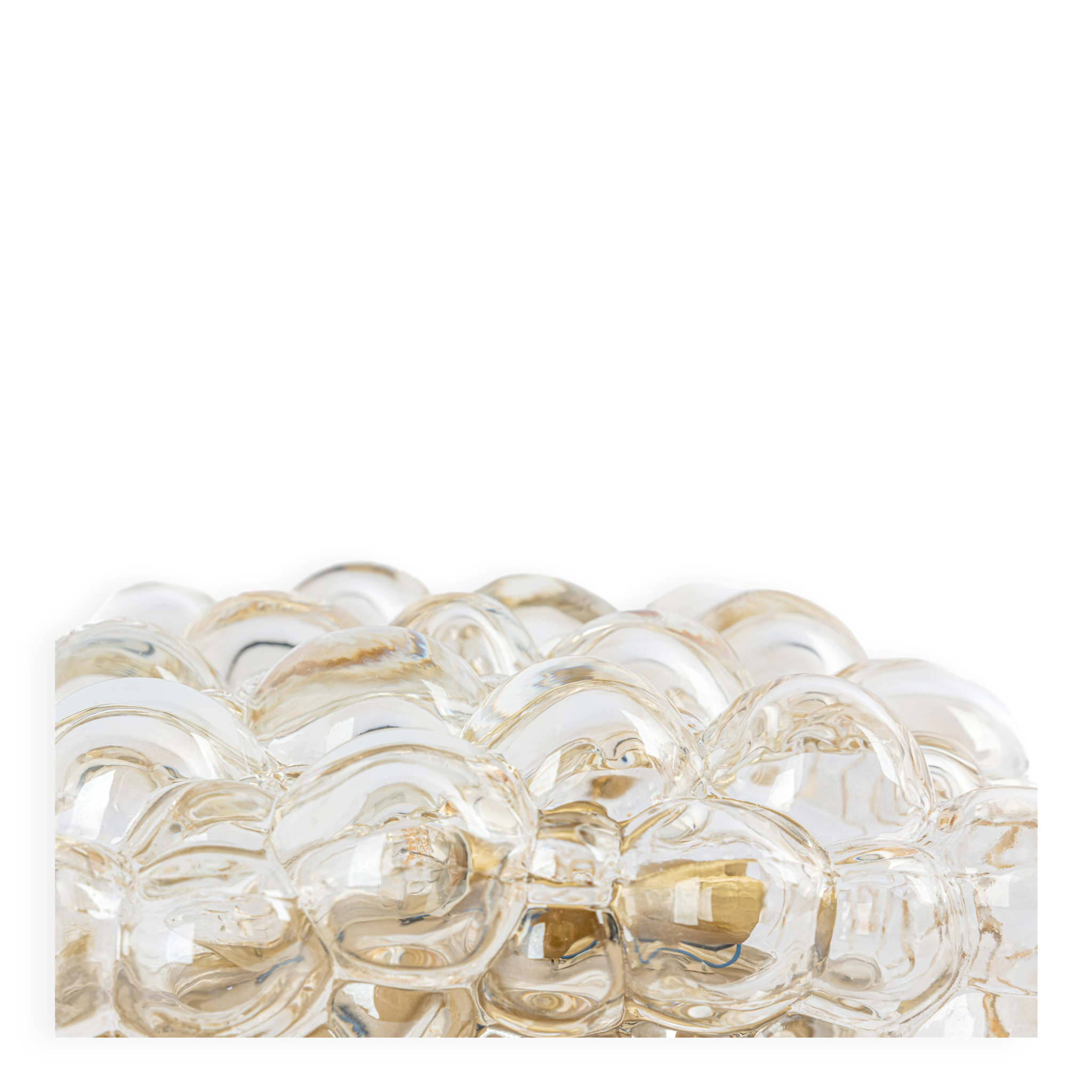 Globe Glass Wall Light in Amber by Helena Tynell, Limburg, Germany