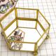 Brass box, glass and stained glass