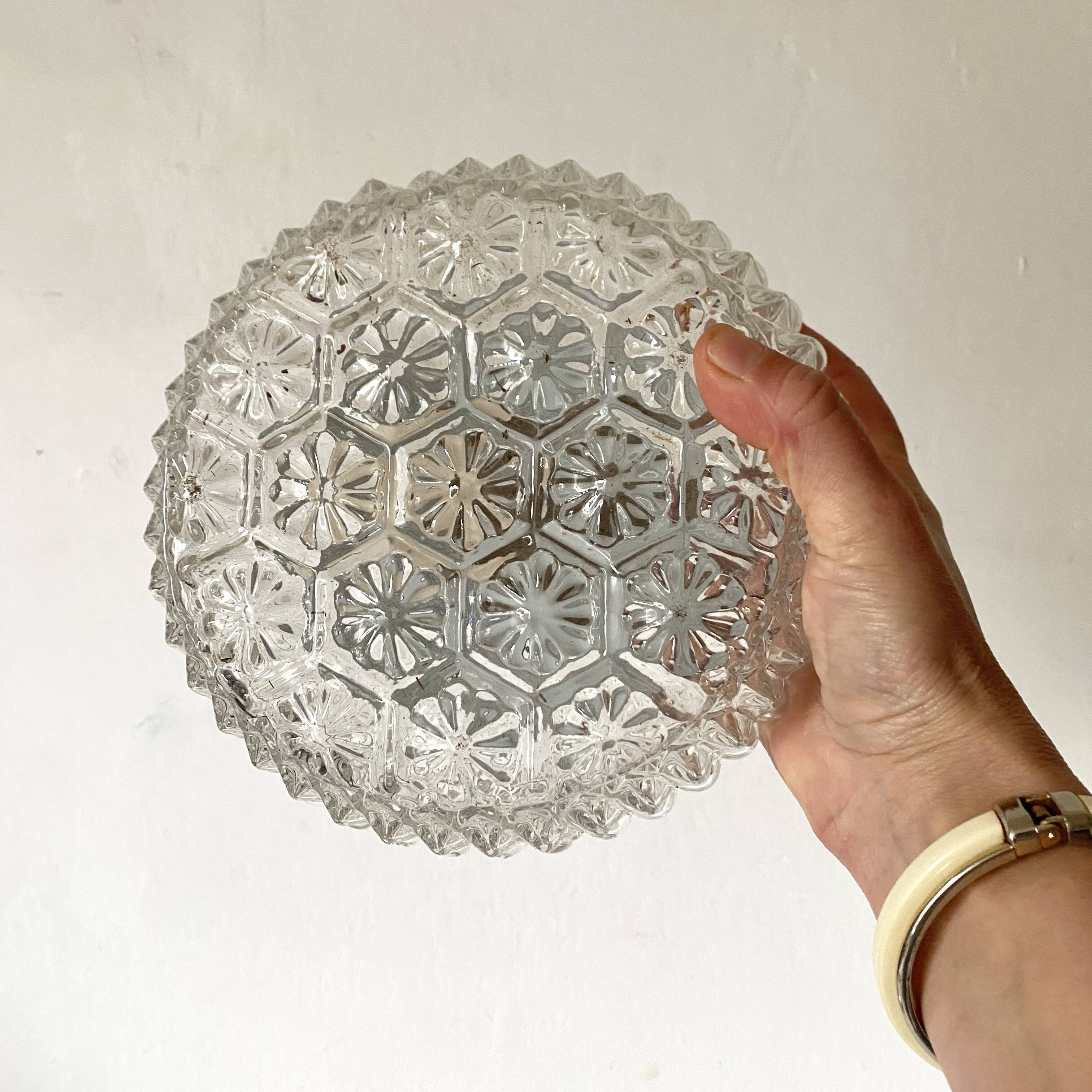 Vintage glass ceiling light