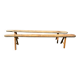 Lot de 2 bancs en chêne