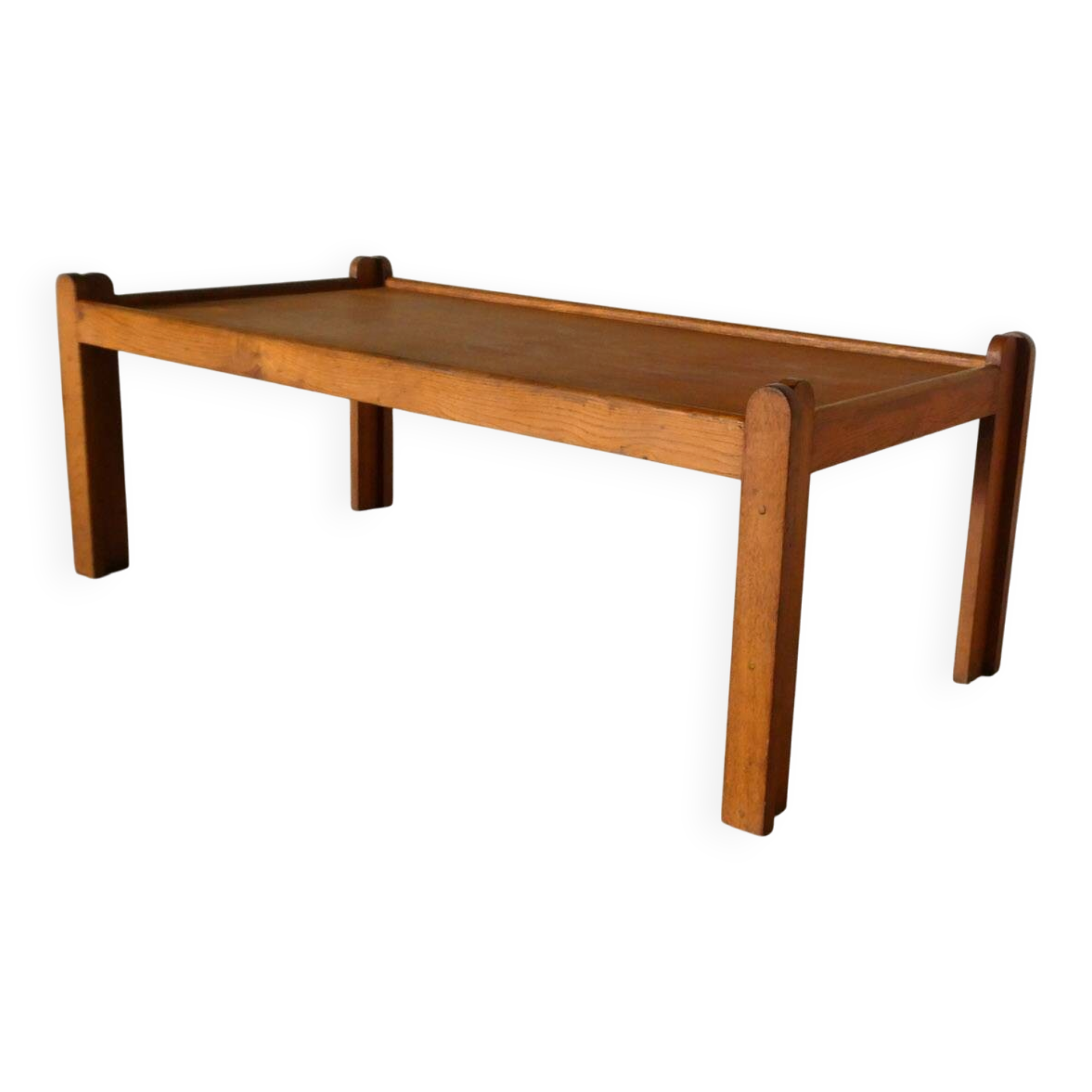 grande table basse en chêne, 1960
