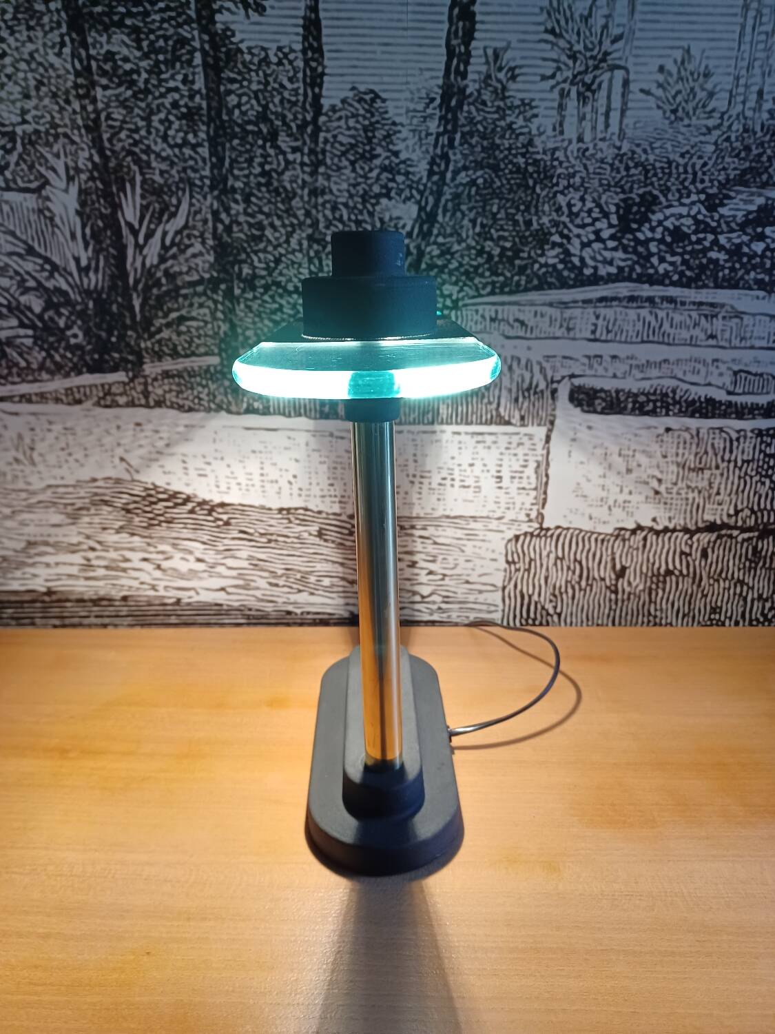Desk lamp attributed to Robert Sonneman.