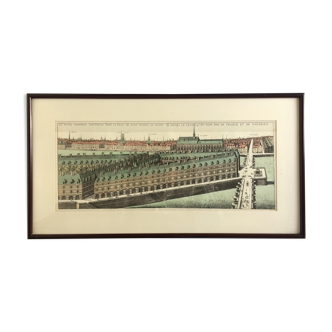 Perspective section of the Place Dauphine and the Pont Neuf