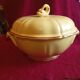 Soupière en faience jaune "vintage"