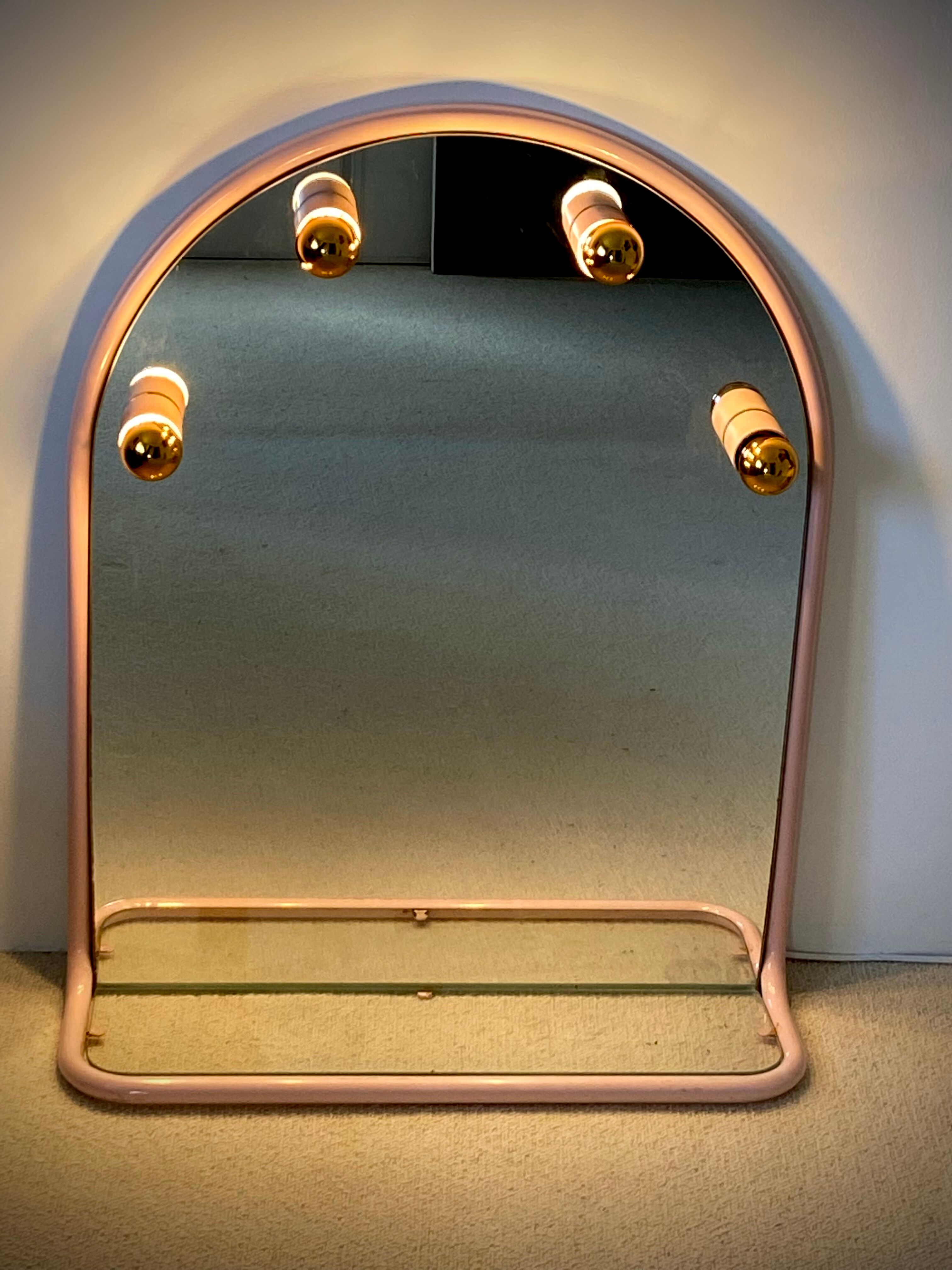 Bright bathroom mirror 80s